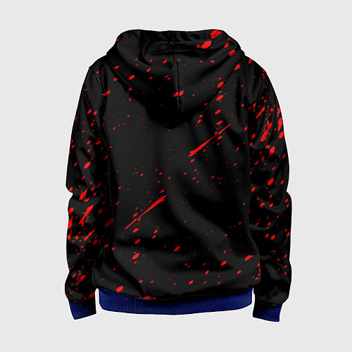 Детская толстовка на молнии ЧЕРНЫЙ КЛЕВЕР АНИМЕ, / 3D-Синий – фото 2