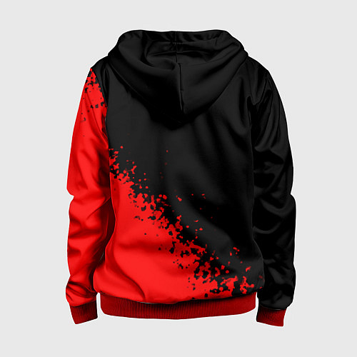 Детская толстовка на молнии Dead by Daylight / 3D-Красный – фото 2