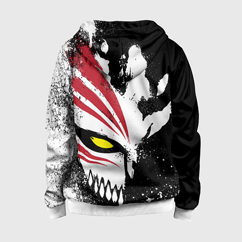 Детская толстовка на молнии БЛИЧ МАСКА BLEACH / 3D-Белый – фото 2