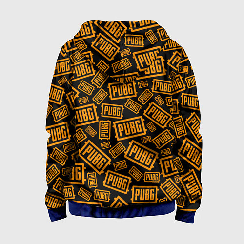 Детская толстовка на молнии PUBG ПАБГ УЗОР / 3D-Синий – фото 2