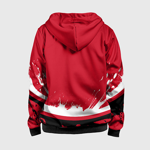 Детская толстовка на молнии New Jersey Devils Ink / 3D-Черный – фото 2