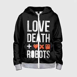 Детская толстовка на молнии Love Death Robots