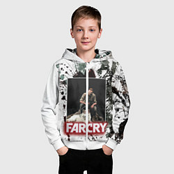 Толстовка на молнии детская FARCRY WOLF, цвет: 3D-белый — фото 2