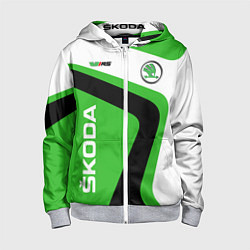 Детская толстовка на молнии Skoda