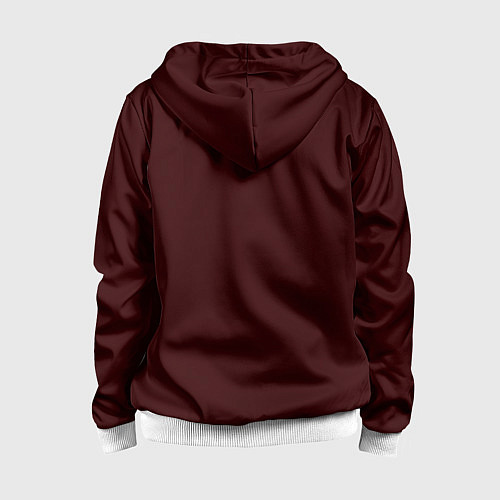 Детская толстовка на молнии Криштиану Роналду Португалия / 3D-Белый – фото 2