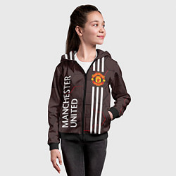 Толстовка на молнии детская МАНЧЕСТЕР MANCHESTER ПЛИТЫ, цвет: 3D-черный — фото 2