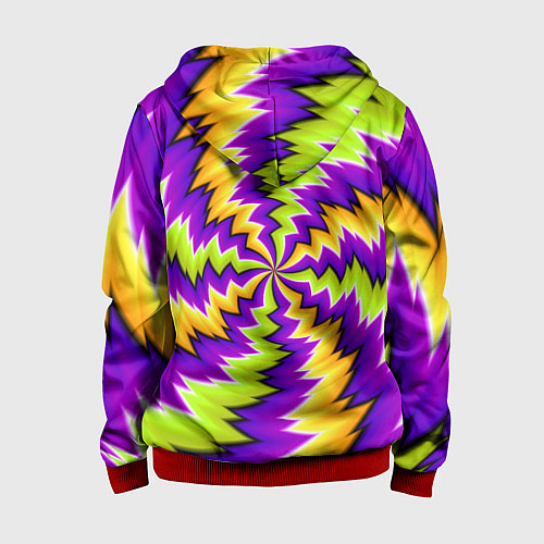 Детская толстовка на молнии ЛЕДЕНЕЦ КОНФЕТА КАРАМЕЛЬ / 3D-Красный – фото 2