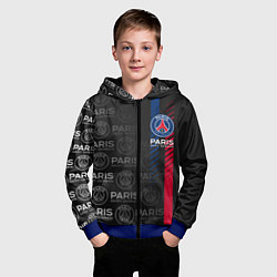 Толстовка на молнии детская ФК ПСЖ PARIS SAINT GERMAIN, цвет: 3D-синий — фото 2
