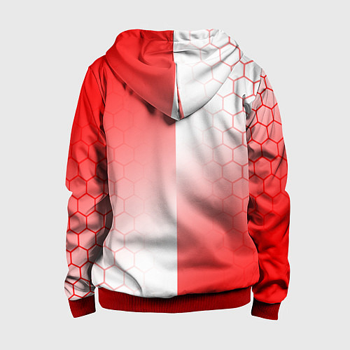 Детская толстовка на молнии FC AJAX AMSTERDAM ФК АЯКС / 3D-Красный – фото 2