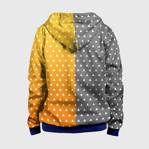 Детская толстовка на молнии ПУТЬ ЗЕНИЦУ КЛИНОК / 3D-Синий – фото 2