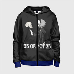 Толстовка на молнии детская 2B OR NOT 2B, цвет: 3D-синий