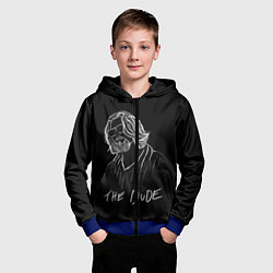 Толстовка на молнии детская THE DUDE Большой Лебовски, цвет: 3D-синий — фото 2