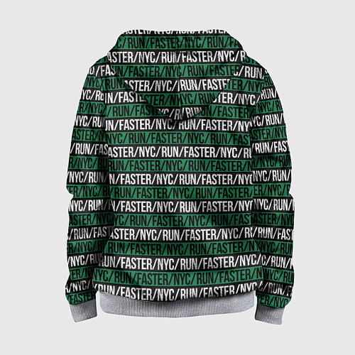 Детская толстовка на молнии RUNFASTER / 3D-Меланж – фото 2