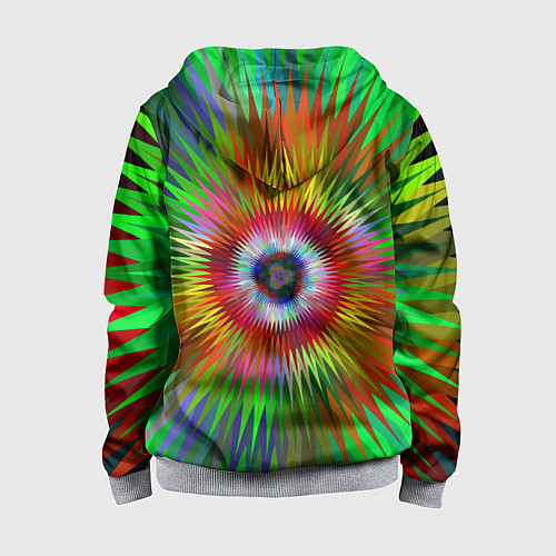 Детская толстовка на молнии Тропичный Бум! / 3D-Меланж – фото 2