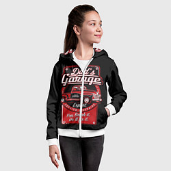 Толстовка на молнии детская Watermark, цвет: 3D-белый — фото 2