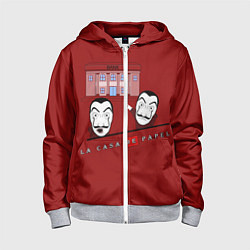 Толстовка на молнии детская СМОТРИ БАНК Soyjak, цвет: 3D-меланж