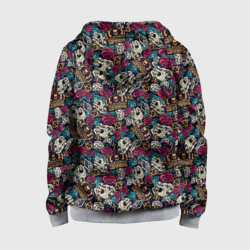 Детская толстовка на молнии Тату / 3D-Меланж – фото 2