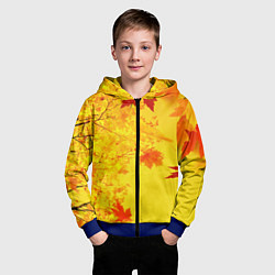 Толстовка на молнии детская ОСЕННИЕ ЦВЕТА ЗОЛОТАЯ ОСЕНЬ, цвет: 3D-синий — фото 2