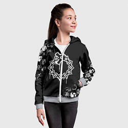 Толстовка на молнии детская 7 СМЕРТНЫХ ГРЕХОВ МЕЛОДИАС СИМВОЛ ДРАКОН, цвет: 3D-меланж — фото 2