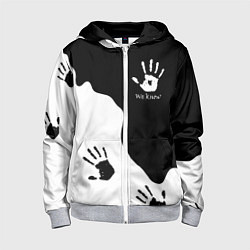 Толстовка на молнии детская TES WE KNOW МЫ ЗНАЕМ, цвет: 3D-меланж