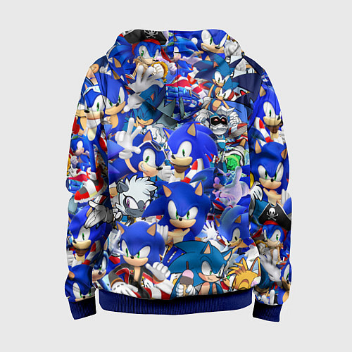 Детская толстовка на молнии SONIC СИНИЙ ЁЖ СОНИК / 3D-Синий – фото 2