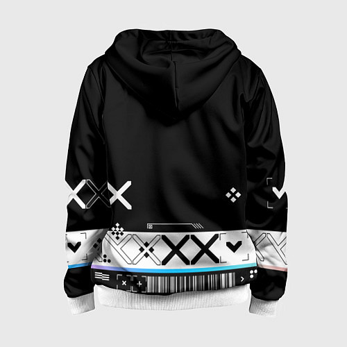 Детская толстовка на молнии Поток информации СS:GO / 3D-Белый – фото 2