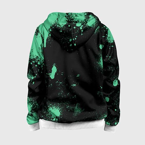 Детская толстовка на молнии XIAO БРЫЗГИ СЯО / 3D-Белый – фото 2