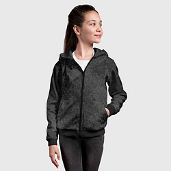 Толстовка на молнии детская Лицо монстра monster face, цвет: 3D-черный — фото 2