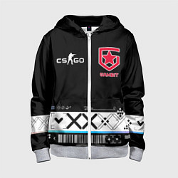 Толстовка на молнии детская GAMBIT CS:GO Printstream, цвет: 3D-меланж