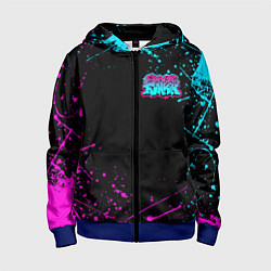 Детская толстовка на молнии FRIDAY NIGHT FUNKIN NEON COLORS НЕОНОВЫЕ БРЫЗГИ