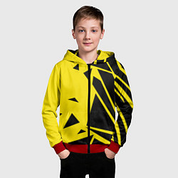 Толстовка на молнии детская Цвета победы, цвет: 3D-красный — фото 2