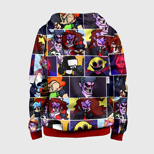 Детская толстовка на молнии FRIDAY NIGHT FUNKIN ФРИДЕЙ НАЙТ ФАНКИН / 3D-Красный – фото 2