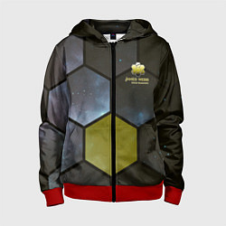 Детская толстовка на молнии JWST space cell theme