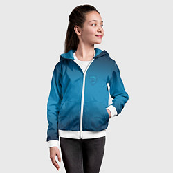 Толстовка на молнии детская 1980 SPB Fans, цвет: 3D-белый — фото 2