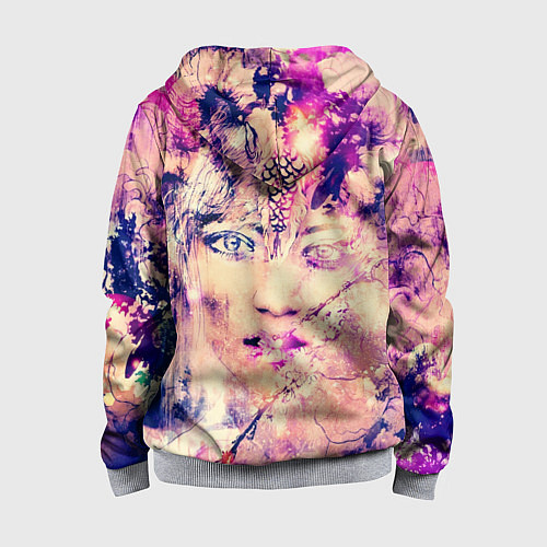 Детская толстовка на молнии LADY ABSTRACT / 3D-Меланж – фото 2