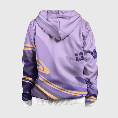 Детская толстовка на молнии БААЛ СЁГУН РАЙДЕН / 3D-Белый – фото 2