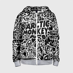 Детская толстовка на молнии Arctic monkeys Pattern