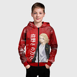 Толстовка на молнии детская МАЙКИ МАНДЗИРО ТОСВА RED, цвет: 3D-красный — фото 2
