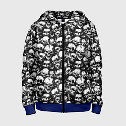 Детская толстовка на молнии Screaming skulls