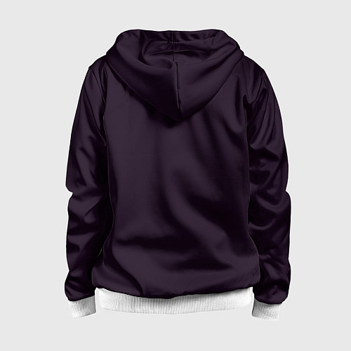 Детская толстовка на молнии Stray: Wandering Cat / 3D-Белый – фото 2