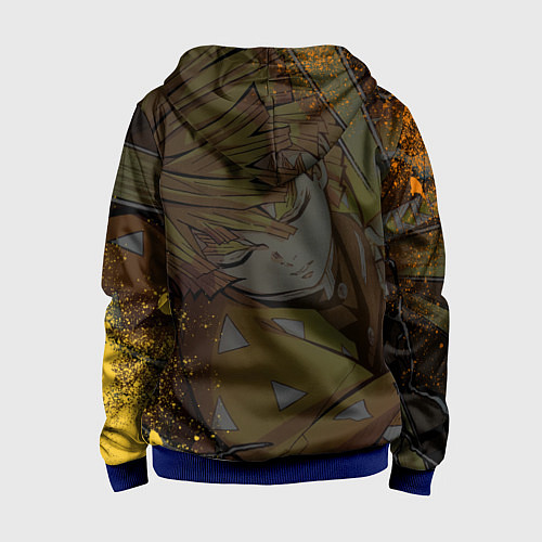 Детская толстовка на молнии ТОМИОКА SLAYER КЛИНОК / 3D-Синий – фото 2