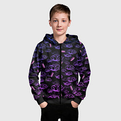 Толстовка на молнии детская ARCANE League Of Legends ТАТУИРОВКА JINX, цвет: 3D-черный — фото 2