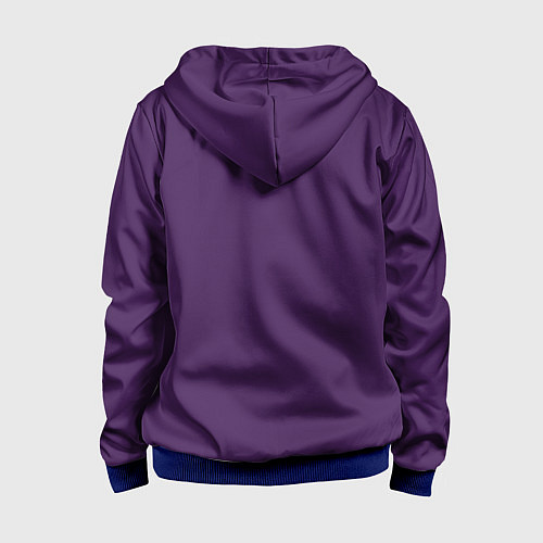 Детская толстовка на молнии Evangelion Eva-01 / 3D-Синий – фото 2