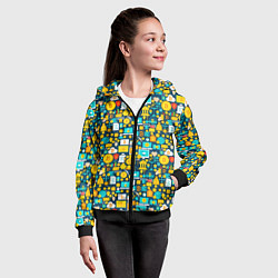 Толстовка на молнии детская Трейдер Криптовалют, цвет: 3D-черный — фото 2