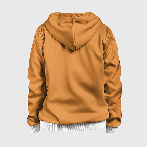 Детская толстовка на молнии Genshin Impact - Гоба / 3D-Белый – фото 2