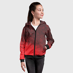 Толстовка на молнии детская RED GRUNGE SPORT GRUNGE, цвет: 3D-черный — фото 2