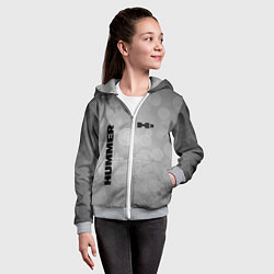 Толстовка на молнии детская Hummer abstraction, цвет: 3D-меланж — фото 2