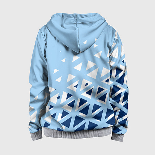 Детская толстовка на молнии Сборная Аргентины футбол / 3D-Меланж – фото 2