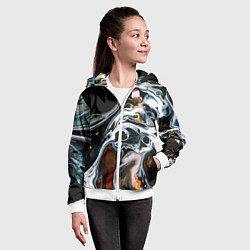 Толстовка на молнии детская Vanguard pattern 2088, цвет: 3D-белый — фото 2