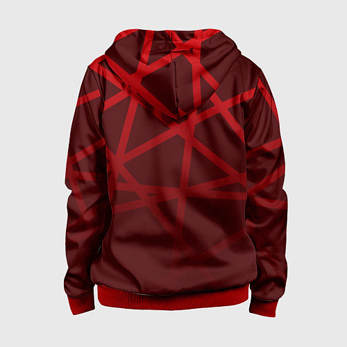 Детская толстовка на молнии СССР КРАСНЫЕ ЛИНИИ / 3D-Красный – фото 2